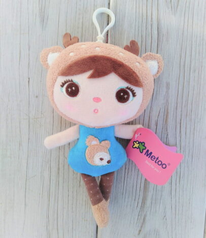 Pluszowa lalka jelonek Metoo. Personalizowany brelok zawieszka na plecak.