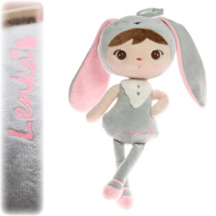 Lalka Królik Metoo szary 50cm