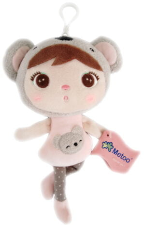 Pluszowa lalka koala Metoo. Personalizowany brelok z imieniem na plecak dla dzieci.