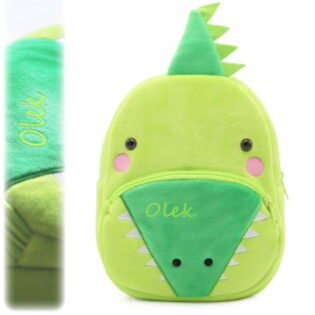 Plecak pluszowy dla przedszkolaka Dinozaur