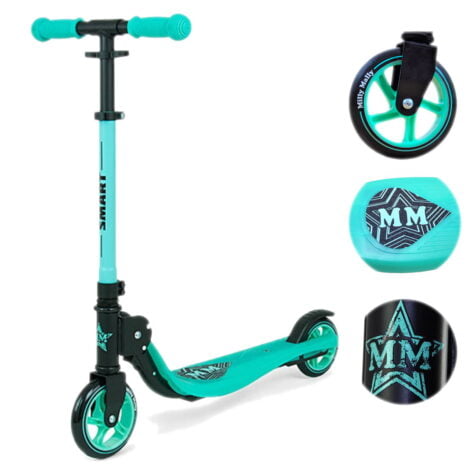 Hulajnoga dwukołowa, miętowa Milly Mally. Prezent dla 6-latki.