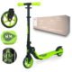 Dobrej jakości hulajnoga dwukołowa SMART Green Milly Mally w kolorze zielonym. Prezent dla dzieci na 6 urodziny z personalizowanym pudełkiem.