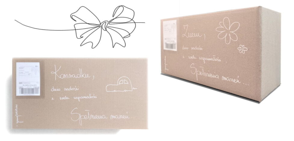 Personalizowane pudełka prezentowe dla dziecka. Ekologiczne opakowanie na prezent na święta, pod choinkę, na roczek, na chrzest, na 2 latka, na 3 latka.