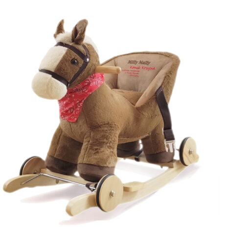 Personalizowany konik na biegunach. Prezent na święta dla dzieci.