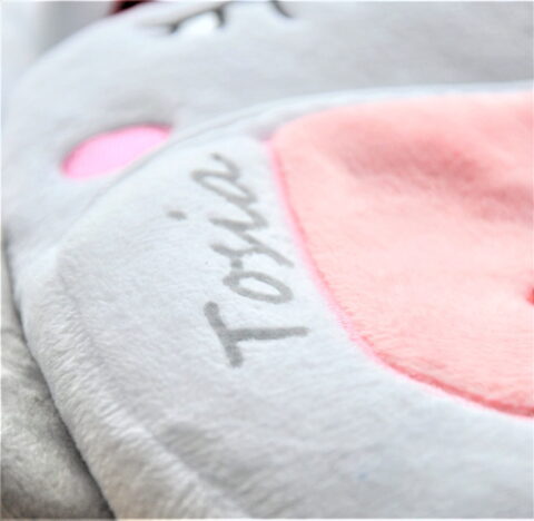 Personalizowany plecak z jednorożcem.