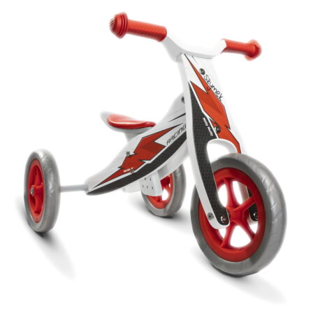 Personalizowany rowerek trójkołowy na 2 latka Look Milly Mally z imieniem Szymek.