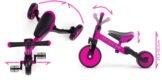 Wielofunkcyjny, pierwszy rowerek biegowy, trójkołowy, jeździk różowy. Prezent na roczek dla dziewczynki.