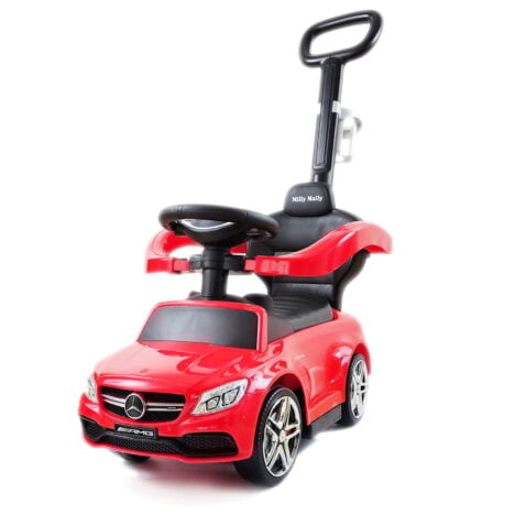 Jeździk pchacz Mercedes na roczek czerwony.