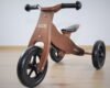 Drewniany rowerek z imieniem Look Dark Natural Milly Mally. Prezent na 2 latka.