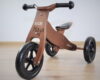 Drewniany rowerek trójkołowy biegowy Look Dark Natural Milly Mally. Prezent dla Mai na 2 latka.