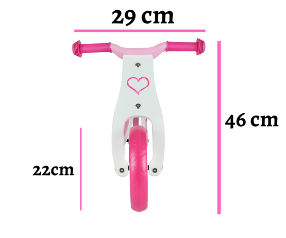 Różowy rowerek biegowy trójkołowy Milly Mally. Oryginalny prezent dla dziewczynki na 2 latka.