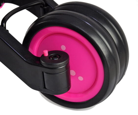 W rowerku Optimus marki Milly Mally tylne koła można podłączyć w jedno i mamy rowerek biegowy.