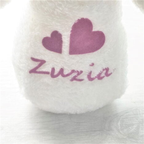 Personalizowany prezent dla dzieci - konik na biegunach z misiem z imieniem.