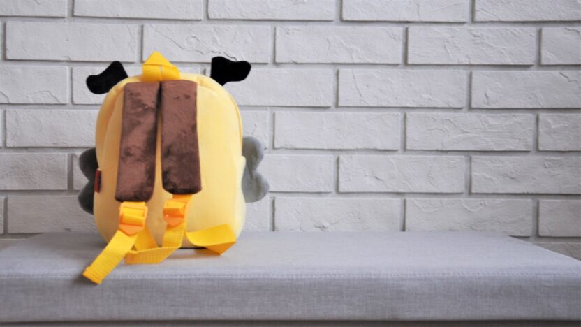 Pluszowy plecak pszczółka do przedszkola.