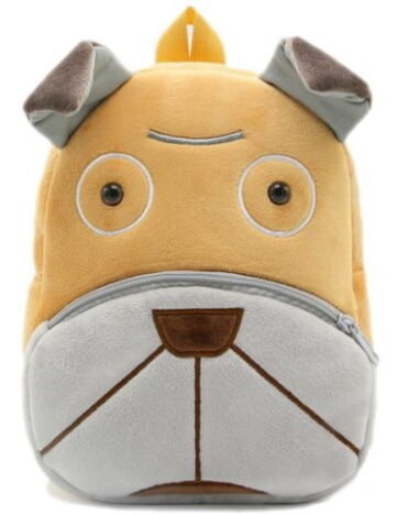 Pluszowy Shar pei. Personalizowany plecak z imieniem dziecka.