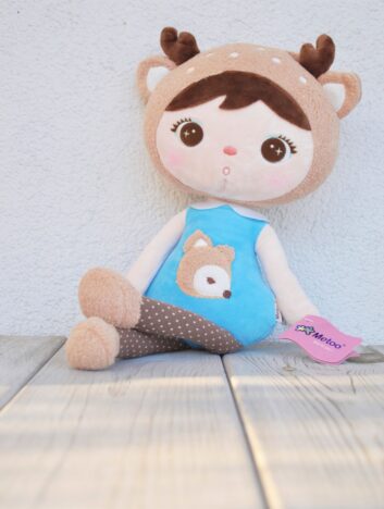 Pluszowa sarenka Metoo z imieniem. Personalizowany prezent na chrzest.