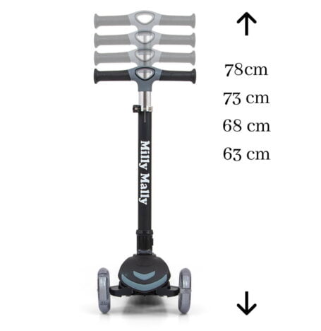 Hulajnoga dla trzylatka z regulacją kierownicy,