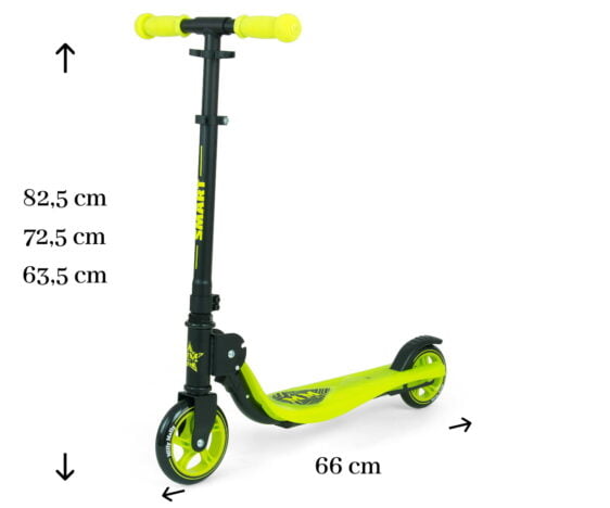 Scooter Smart Green z imieniem dziecka.