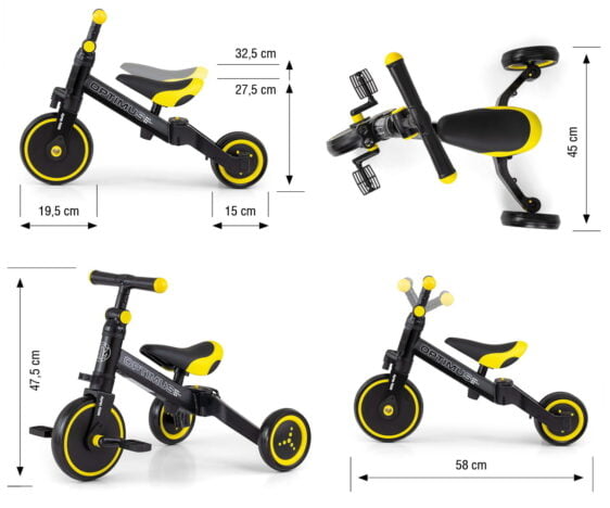 Wielofunkcyjny rowerek na roczek marki Milly Mally.