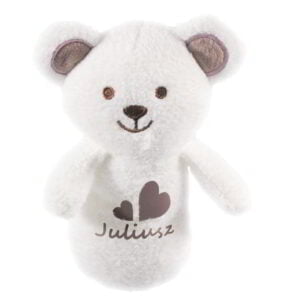 Przytulanka z imieniem Julek. Prezent dla dwulatka.
