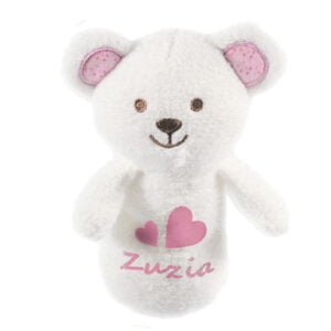 Personalizowany miś. Maskotka z imieniem Zuzia. Prezent dla dziewczynki na 2 latka.