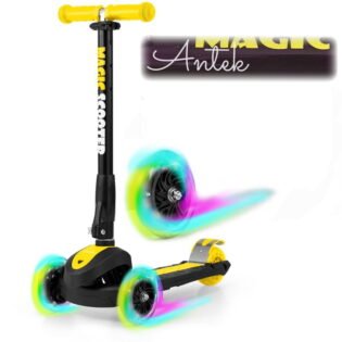 Żółta hulajnoga dla 3-latka. Scooter Magic Yellow Milly Mally.