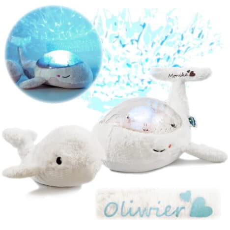 szumiąca maskotka z projektorem Cloud b - miś z imieniem dziecka