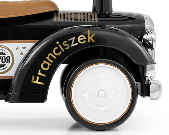 Chłopięce imię na samochodziku