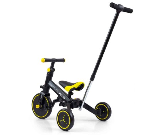 Trójkołowiec z rączką optimus plus black