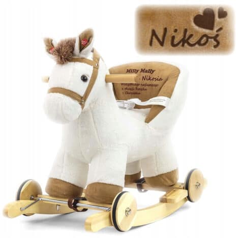Konik na biegunach z imieniem i dedykacją