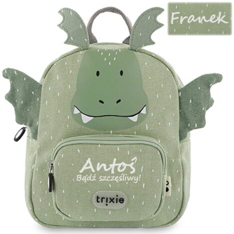Plecak z imieniem i dedykacją Smok Trixie Baby