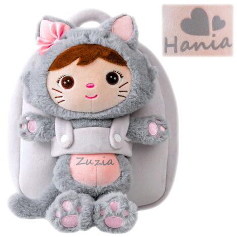 Plecak z lalką Metoo Kotek z imieniem