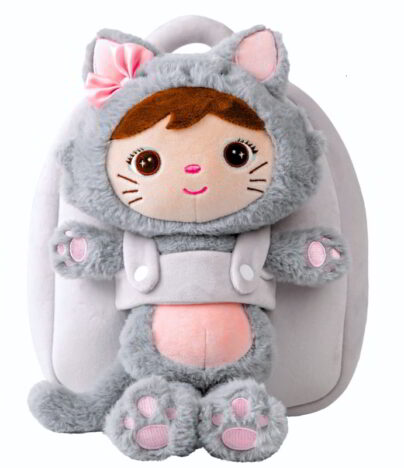 Lalka Kot i plecak Metoo