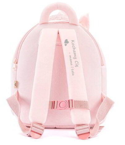 Pluszowe szelki w plecaczku z dedykacją od rodziców