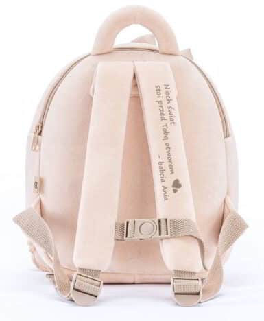 Szelki w małym plecaczku z dedykacją