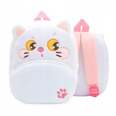 Mały pluszowy plecaczek kot dla dziewczynki