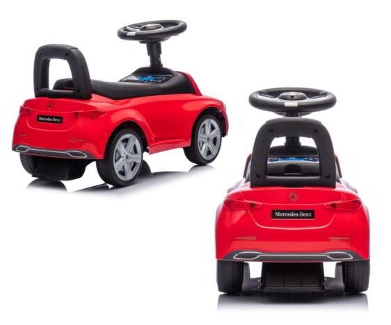 Pojazd z kierownicą dla dzieci Mercedes C-Class S Red