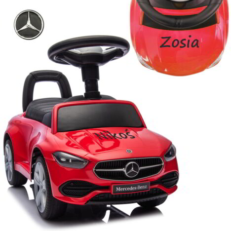 Jeździk z imieniem mercedes C-Class S Red Milly Mally