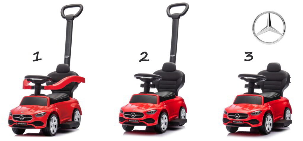 3 warianty Mercedes C-Class Red z rączką