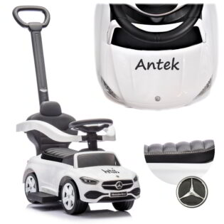 Milly Mally Pojazd z rączką MERCEDES C-Class Deluxe White