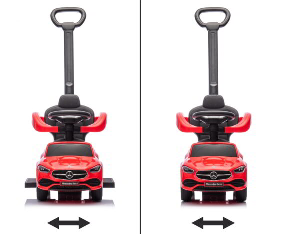 Wysuwane podnóżki w aucie Mercedes C-Class Deluxe Red