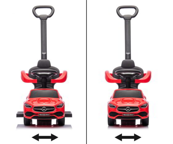 Wysuwane podnóżki w pojeździe dla dziecka