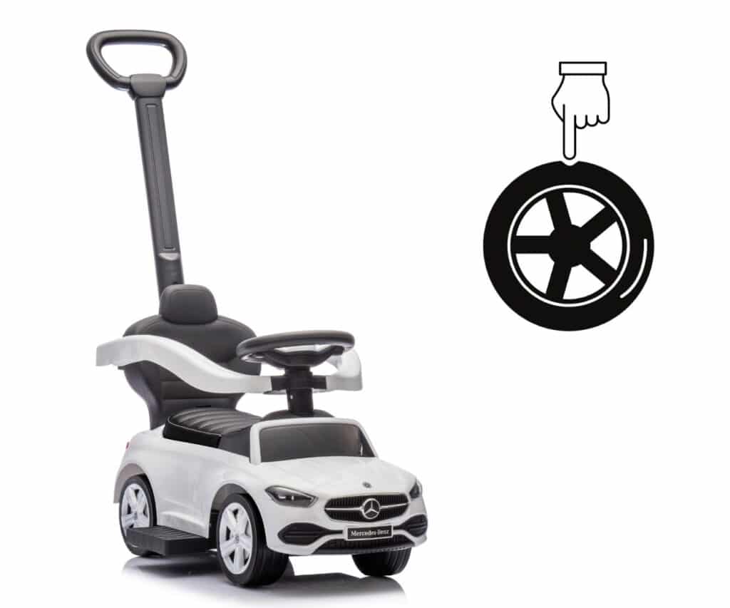 Gumowe opony w mercedes c-class deluxe white