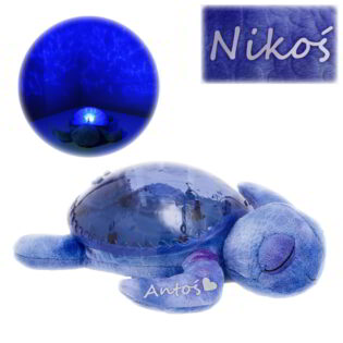 Projektor żółw z białym szumem z imieniem dziecka