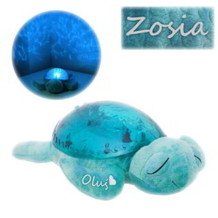 projektor szumiący miś żółw z imieniem dziecka