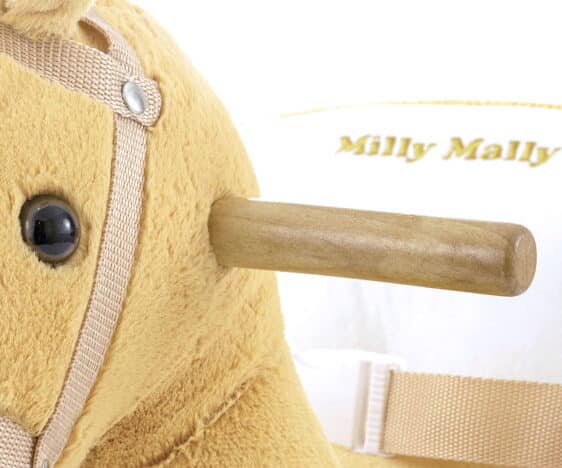 drewniany uchwyt w koniku na biegunach