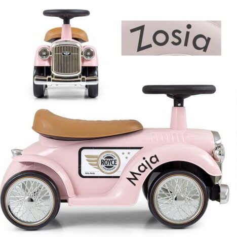 Personalizowany jeździk Retro Royce Pink