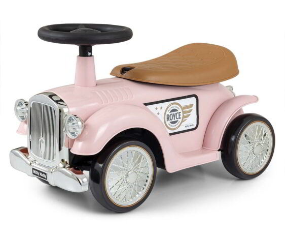 Różowe autko z kierownicą